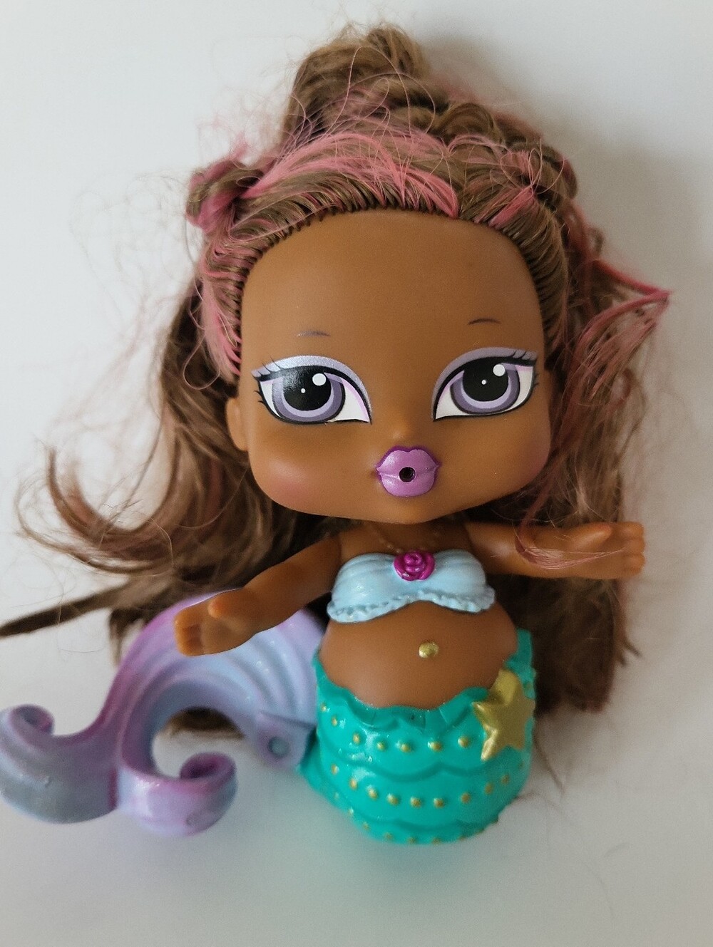 Rare 2007 MGA Bratz Babyz Mermaidz Yasmin Doll – Color Changing Hair & Tail